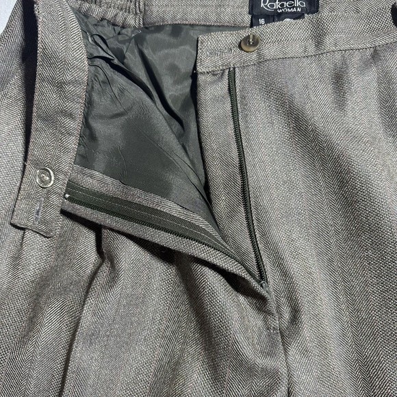 Rafaella Pleated Pants Women’s Size 16 Woolmark 100% Pure New Wool Worsted NWT - Picture 4 of 12